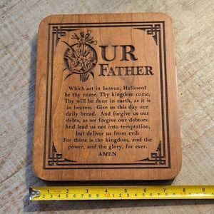 Wooden Prayer Plaque